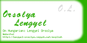 orsolya lengyel business card